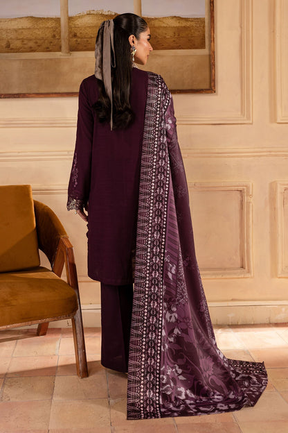 Nureh | Shades of Winter | NP-581 S Maroon Khaddar