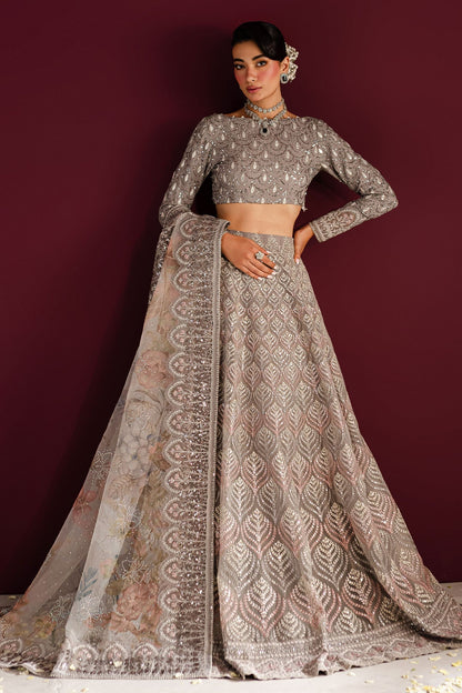 Nureh | Wedding Formals 24 | FP-128 XL Pastel Gray Organza