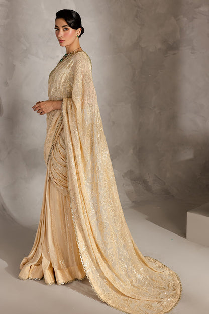 Nureh | Wedding Formals 24 | FP-145 Custom Size Beige Chiffon