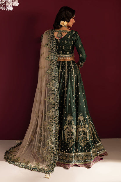 Nureh | Wedding Formals 24 | FP-135 S Bottle Green Silk