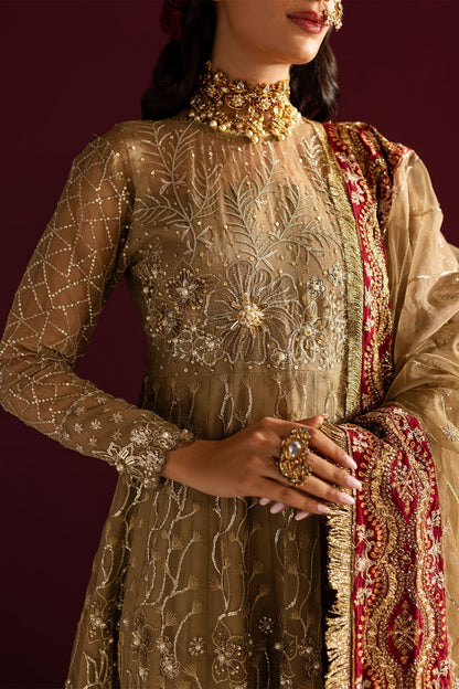 Nureh | Wedding Formals 24 | FP-130 Custom Size Dull Brown Organza