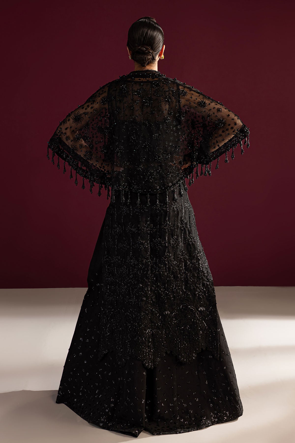 Nureh | Wedding Formals 24 | FP-143 S Black Organza