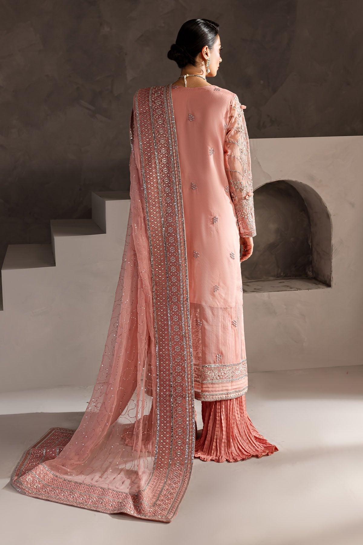 Nureh | Wedding Formals 24 | FP-144 S Nude Pink Organza