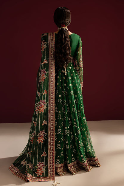 Nureh | Wedding Formals 24 | FP-133 S Bottle Green Organza