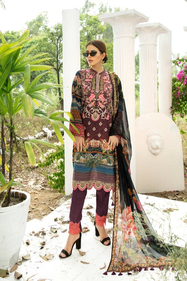 House of Nawab | Lawn Collection 24 | LAILA - Pakistani Designer Dress - by House of Nawab | Type: Luxury - 100% Original at Saira Sultan