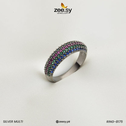 Ring-8175 Silver Multi