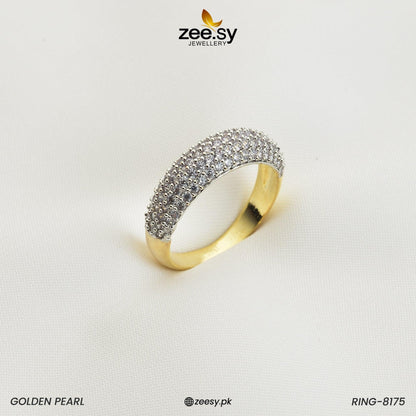 Ring-8175 Golden Silver