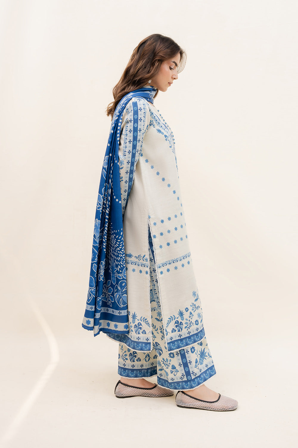 Maryum N Maria | Latte Layers Pret | COCOA CALM - MWS5827 by Maryum N Maria - Designer Dress  - Type : Ladies Clothes - Available at Saira Sultan - 100% Original 