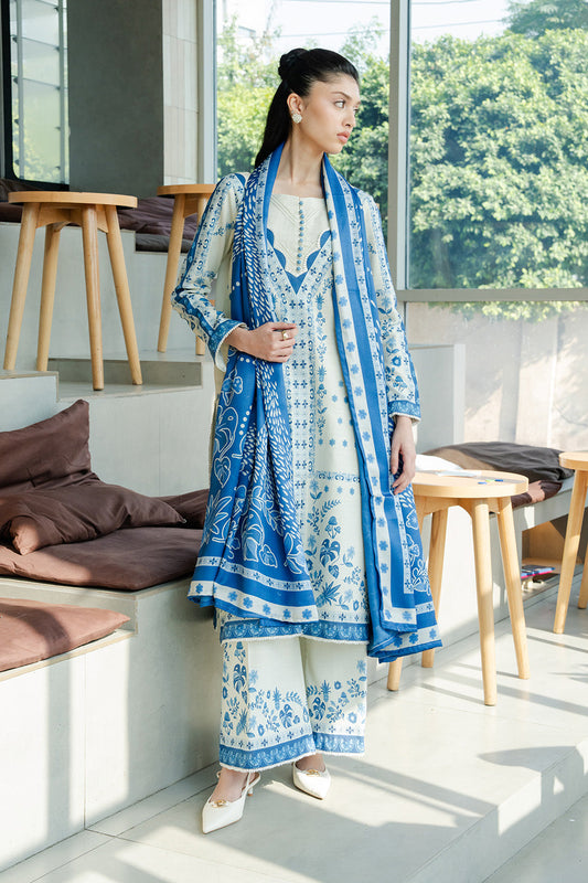 Maryum N Maria | Latte Layers Pret | COCOA CALM - MWS5827 by Maryum N Maria - Designer Dress  - Type : Ladies Clothes - Available at Saira Sultan - 100% Original 