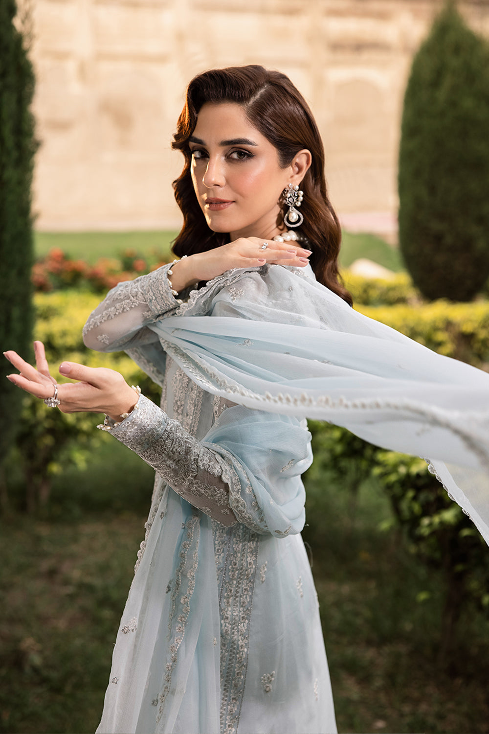 Azure | Luxe Formals | Ocean Sapphire - Pakistani Designer Dress - by Azure - Type : Ladies Clothes - 100% Original at Saira Sultan