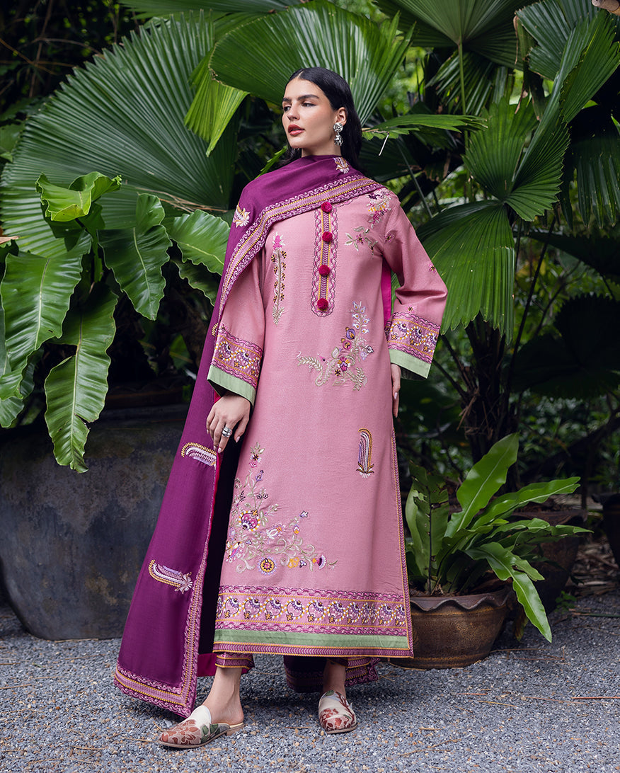 Mushq | Hemline Karandi | Opal Gleam by Mushq - Designer Dress - Type : Ladies Clothes - Available at Saira Sultan - 100% Original 