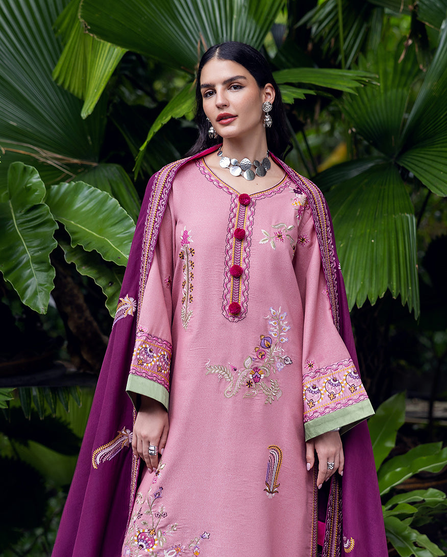 Mushq | Hemline Karandi | Opal Gleam by Mushq - Designer Dress - Type : Ladies Clothes - Available at Saira Sultan - 100% Original 