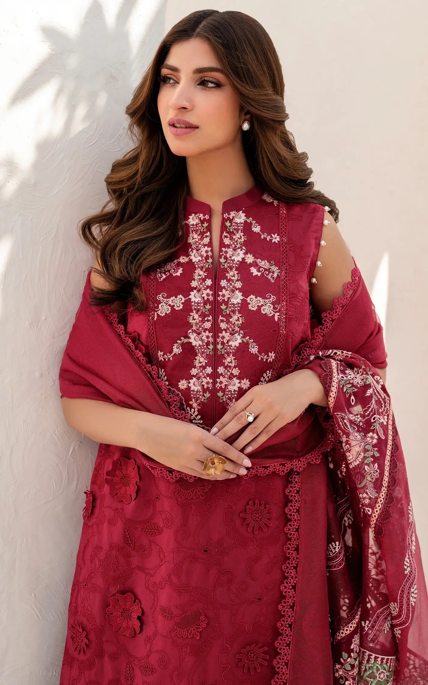 Asifa and Nabeel | Azalia Summer 25 | Opium (AZL25-02) L Red Lawn