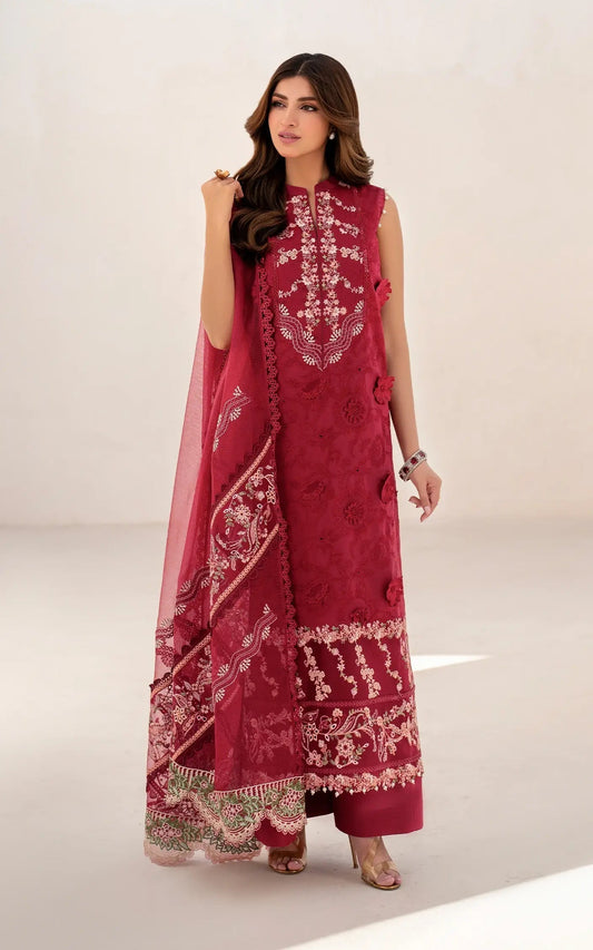 Asifa and Nabeel | Azalia Summer 25 | Opium (AZL25-02) XS Red Lawn