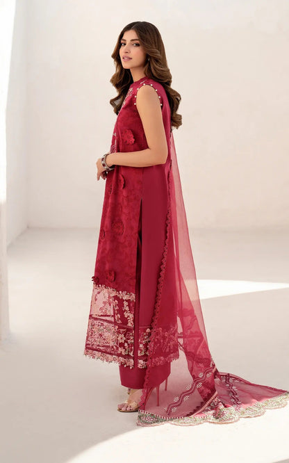 Asifa and Nabeel | Azalia Summer 25 | Opium (AZL25-02) S Red Lawn