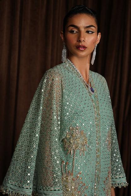 Suffuse | Luxury Pret 24 | LIVIA M Teal Green Net