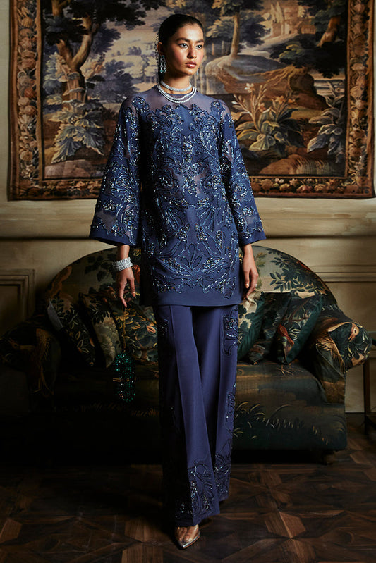 Suffuse | Luxury Pret 24 | IRINA XS Cobalt Blue Organza