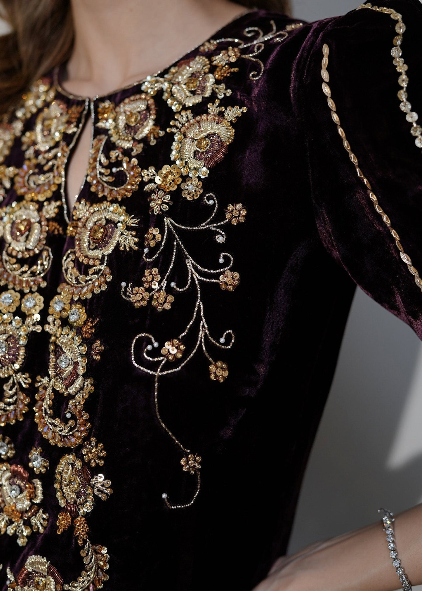 Mahum Asad | Voila Velvets | Jade M Plum Velvet