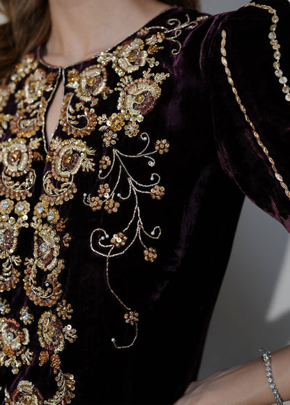 Mahum Asad | Voila Velvets | Jade M Plum Velvet