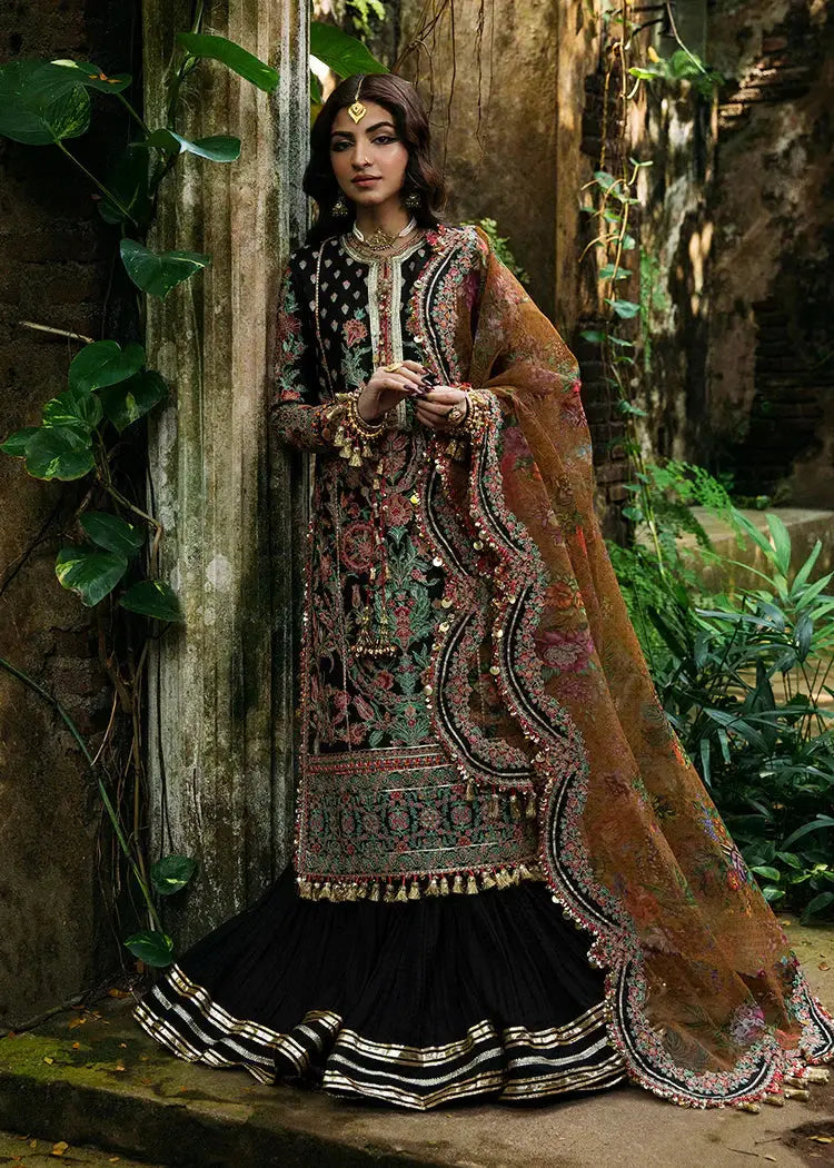 Hussain Rehar | Roshan Luxury Lawn | Dilruba - Pakistani Designer Dress - by Maria B | Type: Luxury - 100% Original at Saira Sultan