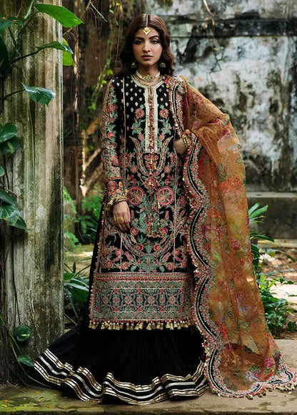 Hussain Rehar | Roshan Luxury Lawn | Dilruba - Pakistani Designer Dress - by Maria B | Type: Luxury - 100% Original at Saira Sultan