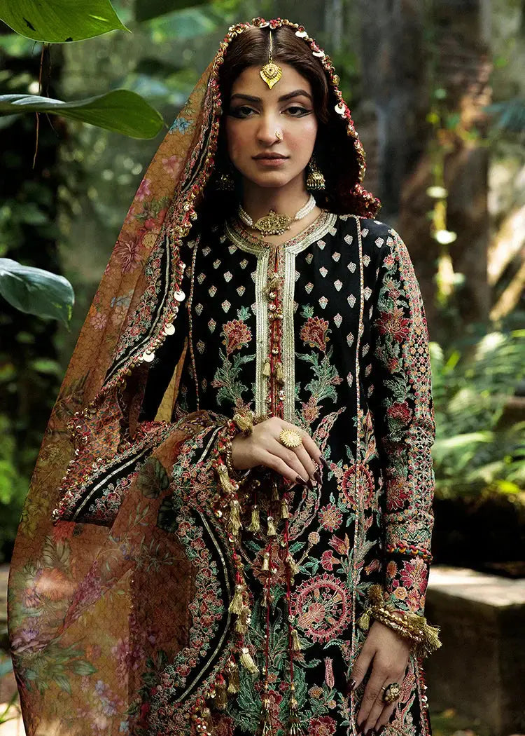 Hussain Rehar | Roshan Luxury Lawn | Dilruba - Pakistani Designer Dress - by Maria B | Type: Luxury - 100% Original at Saira Sultan