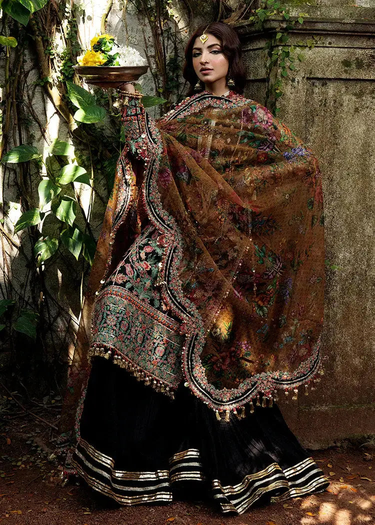 Hussain Rehar | Roshan Luxury Lawn | Dilruba - Pakistani Designer Dress - by Maria B | Type: Luxury - 100% Original at Saira Sultan