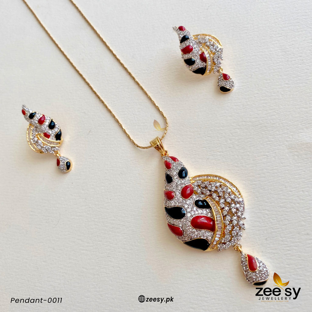 Pendant-0011 Red-Black