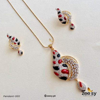 Pendant-0011 Red-Black
