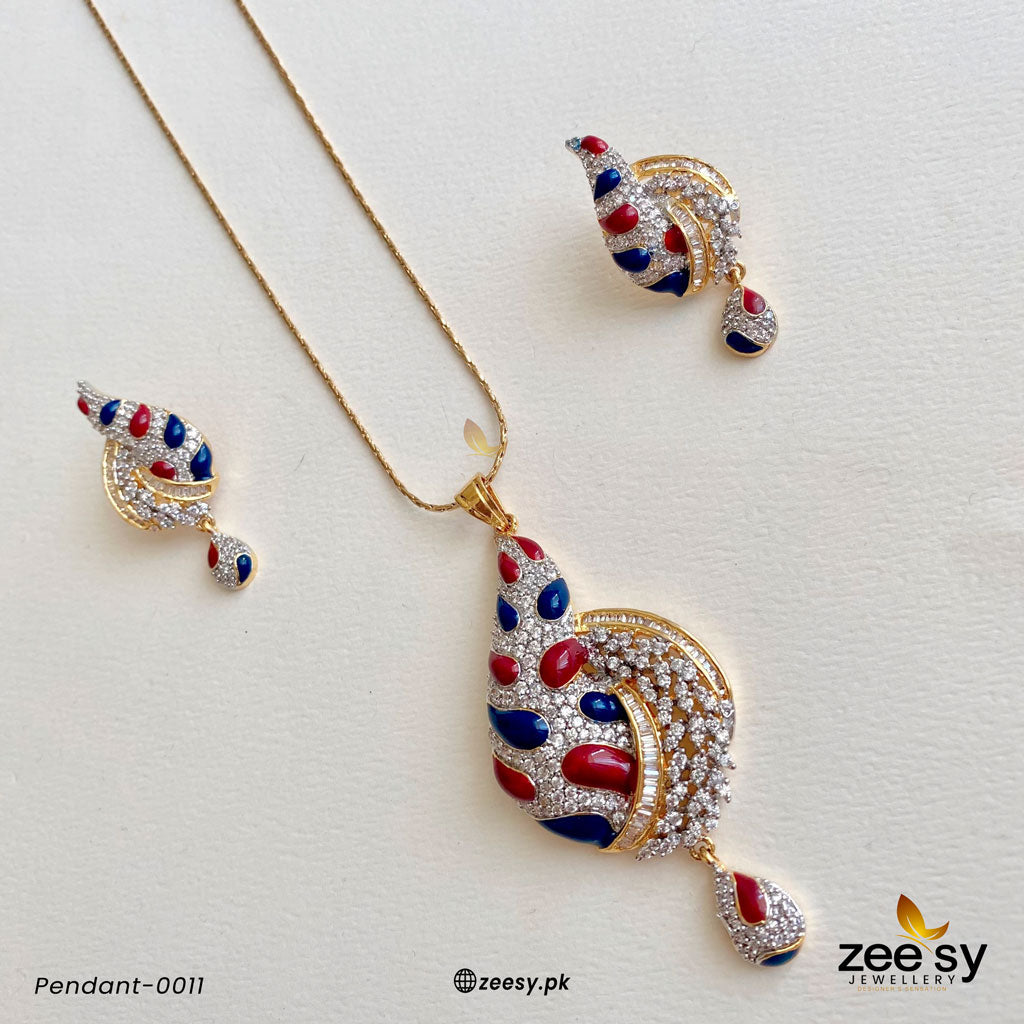 Pendant-0011 Red-Blue