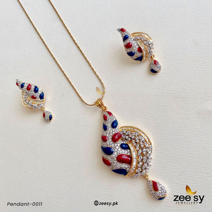 Pendant-0011 Red-Blue