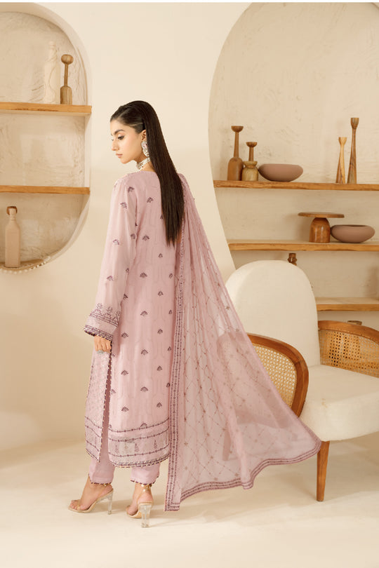 Ramsha | Sonehri Collection | BB-102 S Oyster Pink Chiffon