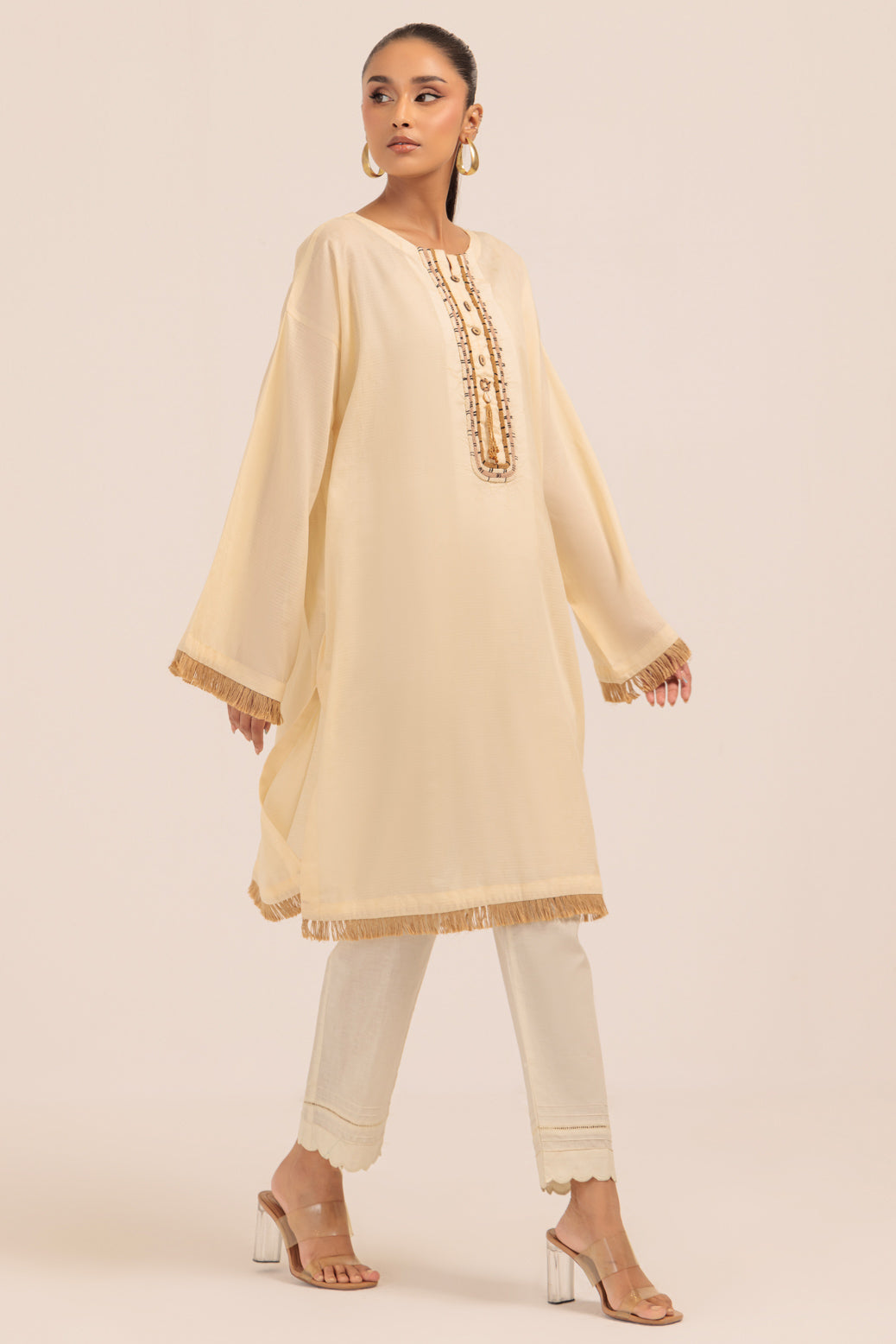 Bonanza Satrangi | Beige Jacquard 1 Piece (PWS1241P01) 10 Beige