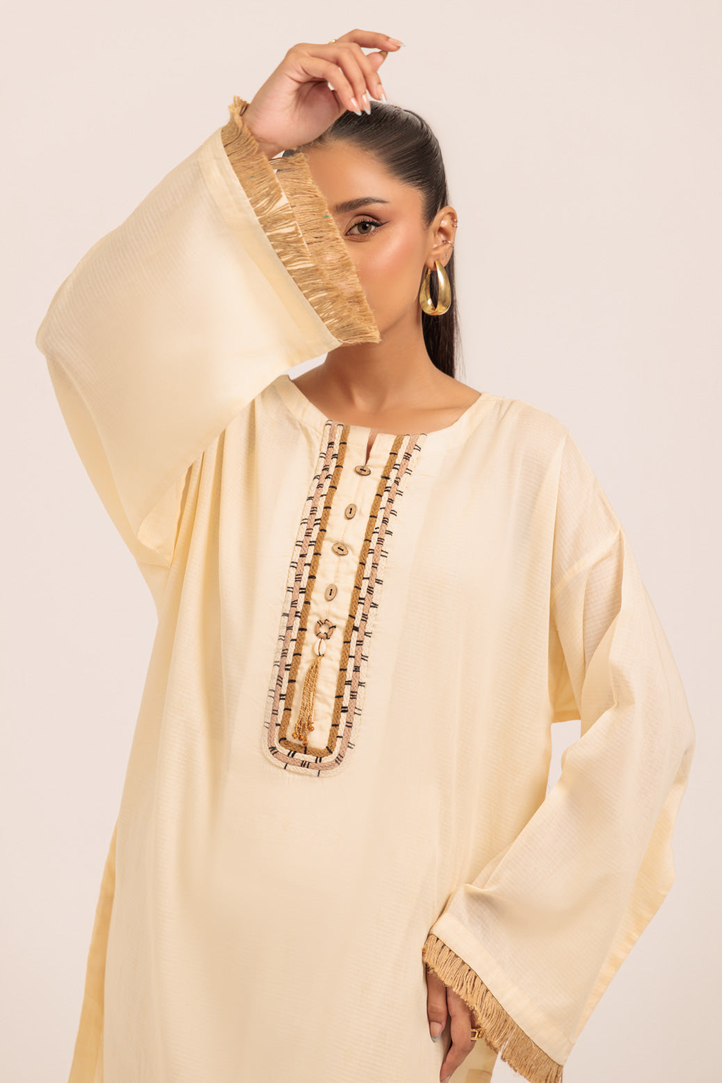 Bonanza Satrangi | Beige Jacquard 1 Piece (PWS1241P01) 14 Beige