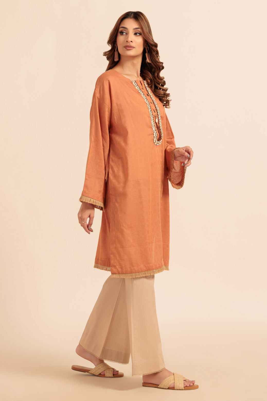 Bonanza Satrangi | Brown Cambric 1 Piece (PWS1241P02) 10 Brown