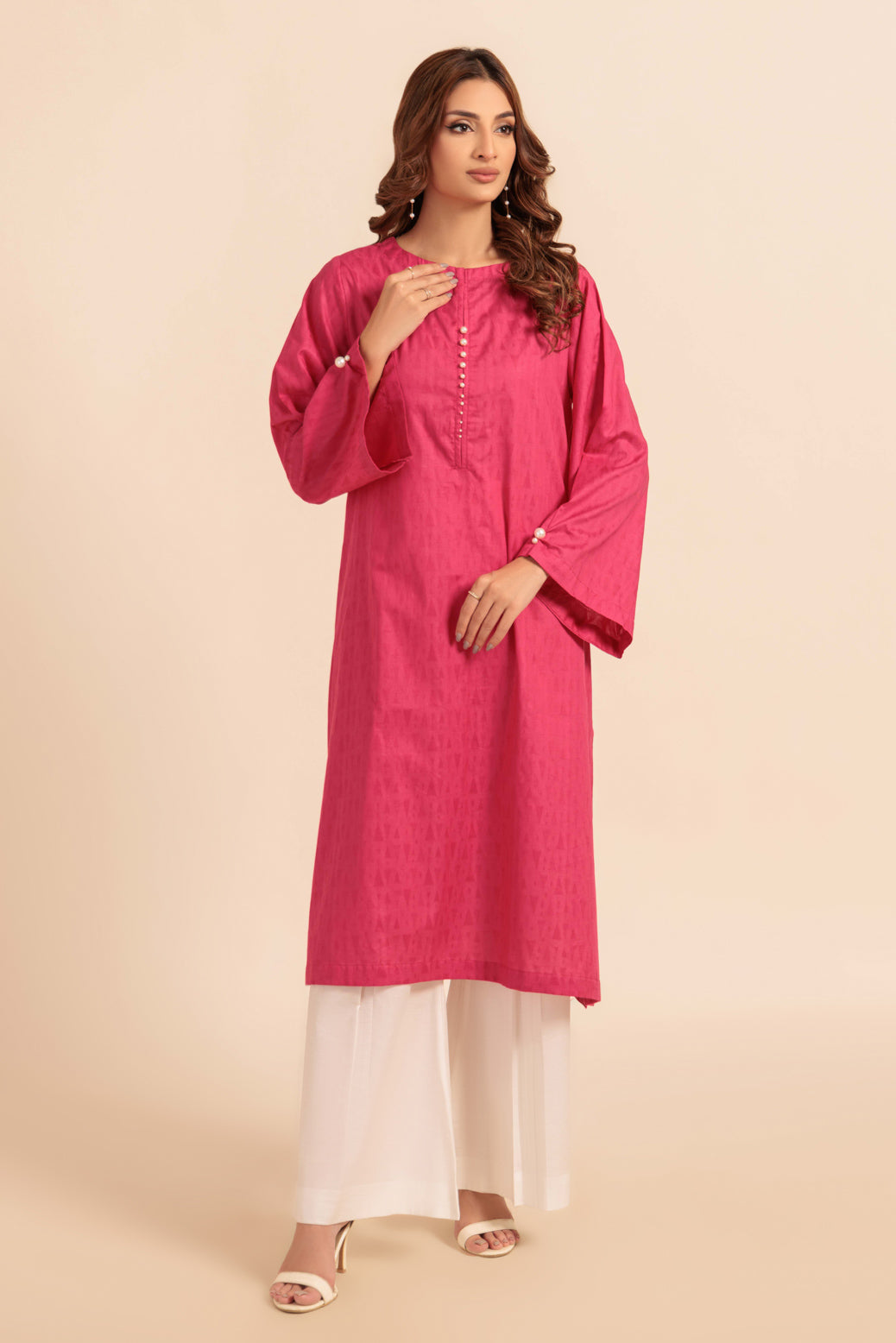 Bonanza Satrangi | Pink Jacquard 1 Piece (PWS1241P07) 8 Pink