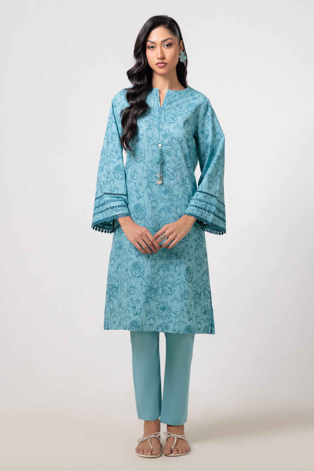Bonanza Satrangi | Sky Blue Cambric 2 Piece (PWS1242P04) 14 Blue