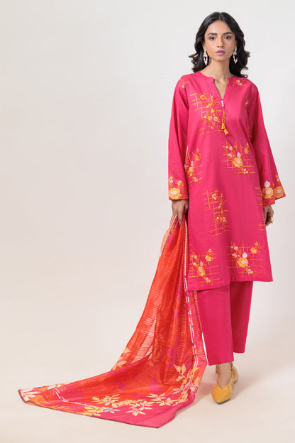 Bonanza Satrangi | Pink Cambric 3 Piece (PWS1243P03) 14 Pink