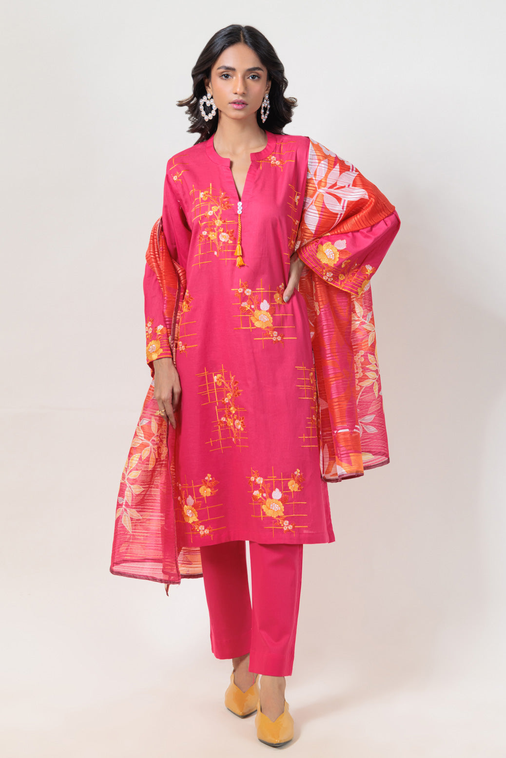 Bonanza Satrangi | Pink Cambric 3 Piece (PWS1243P03) 8 Pink