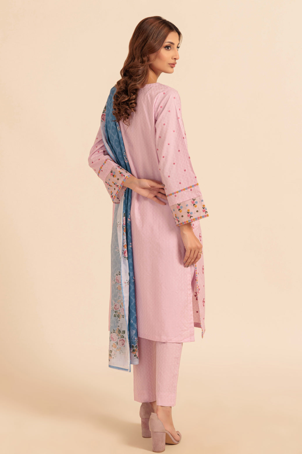 Bonanza Satrangi | Pink Jacquard 3 Piece (PWS1243P10) 16 Pink