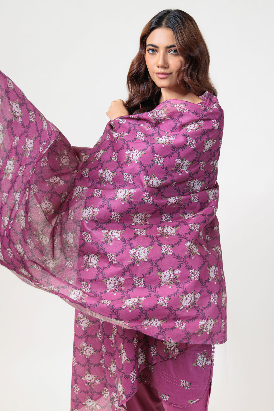 Bonanza Satrangi | Purple Lawn 3 Piece (PWS2243P04) 12 Purple