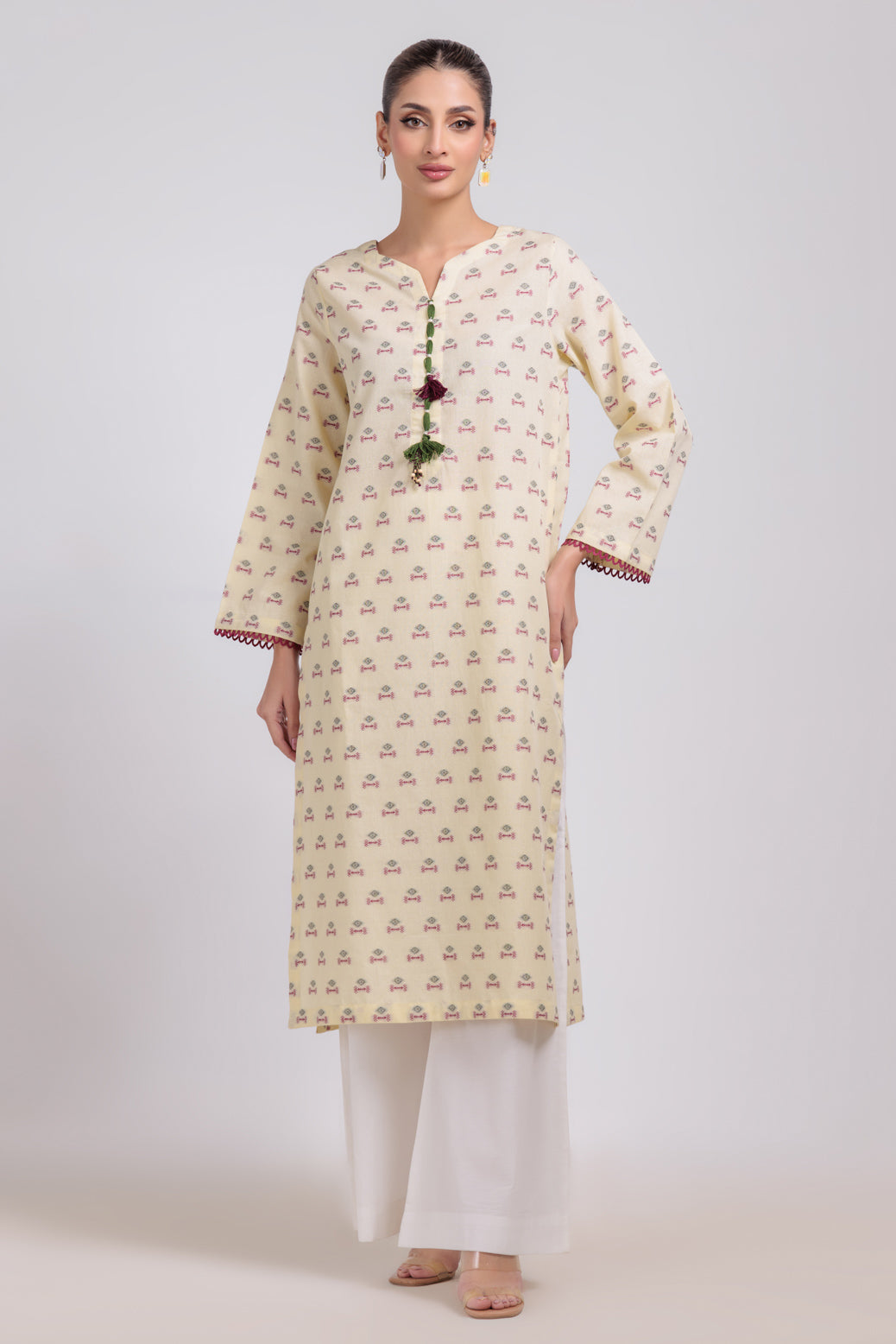 Bonanza Satrangi | Lemon Jacquard 1 Piece (PWS5241P07) 8 Lemon