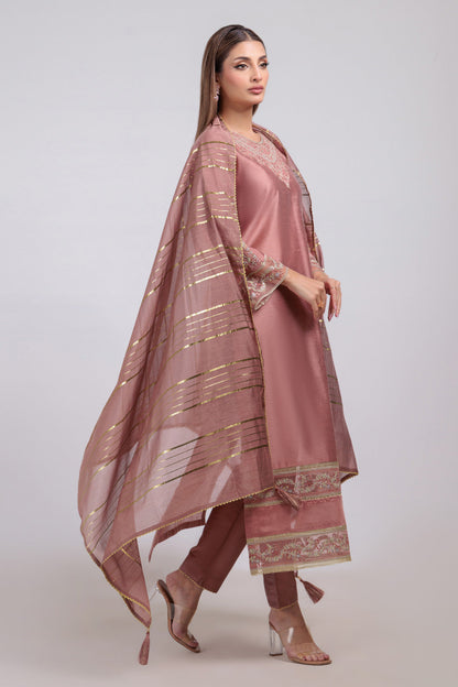 Bonanza Satrangi | Peach Khaddar 3 Piece (PWS5243P10) 14 Peach