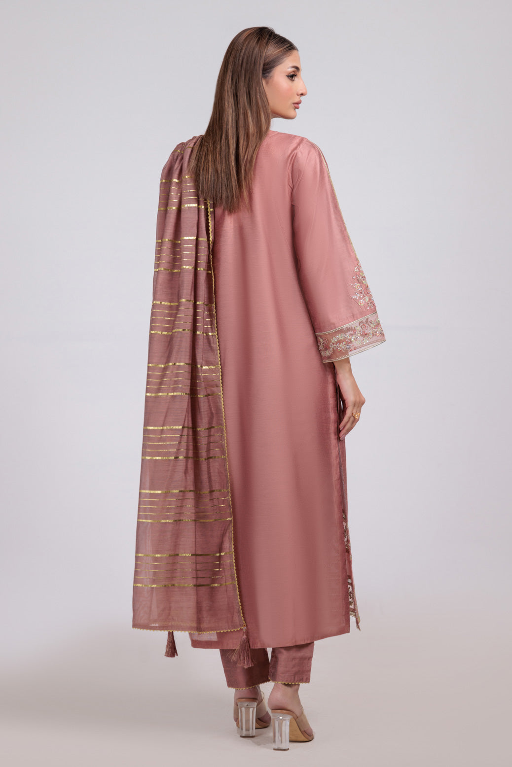 Bonanza Satrangi | Peach Khaddar 3 Piece (PWS5243P10) 16 Peach