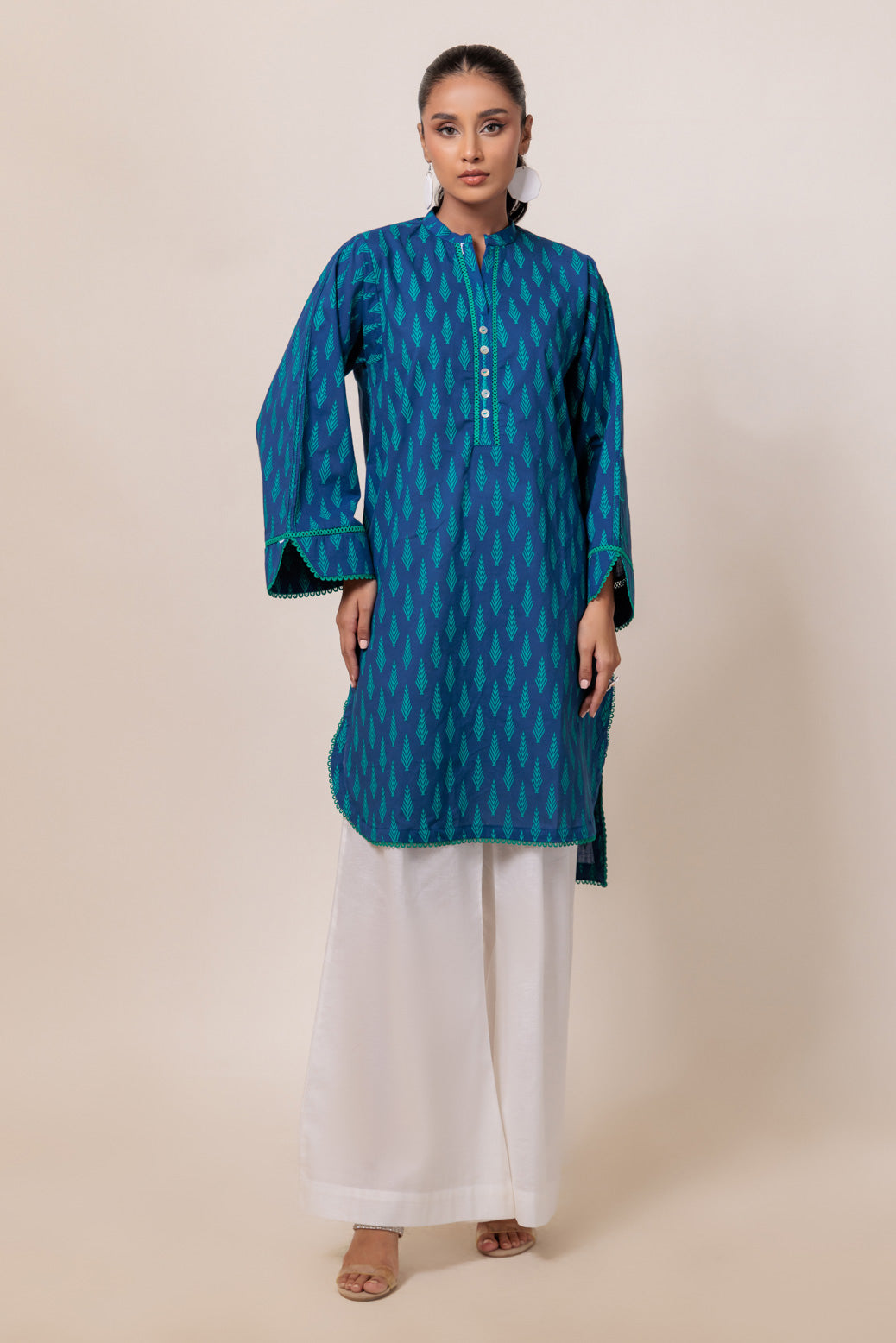 Bonanza Satrangi | Blue Cambric 1 Piece (PWS6241P04) 8 Blue