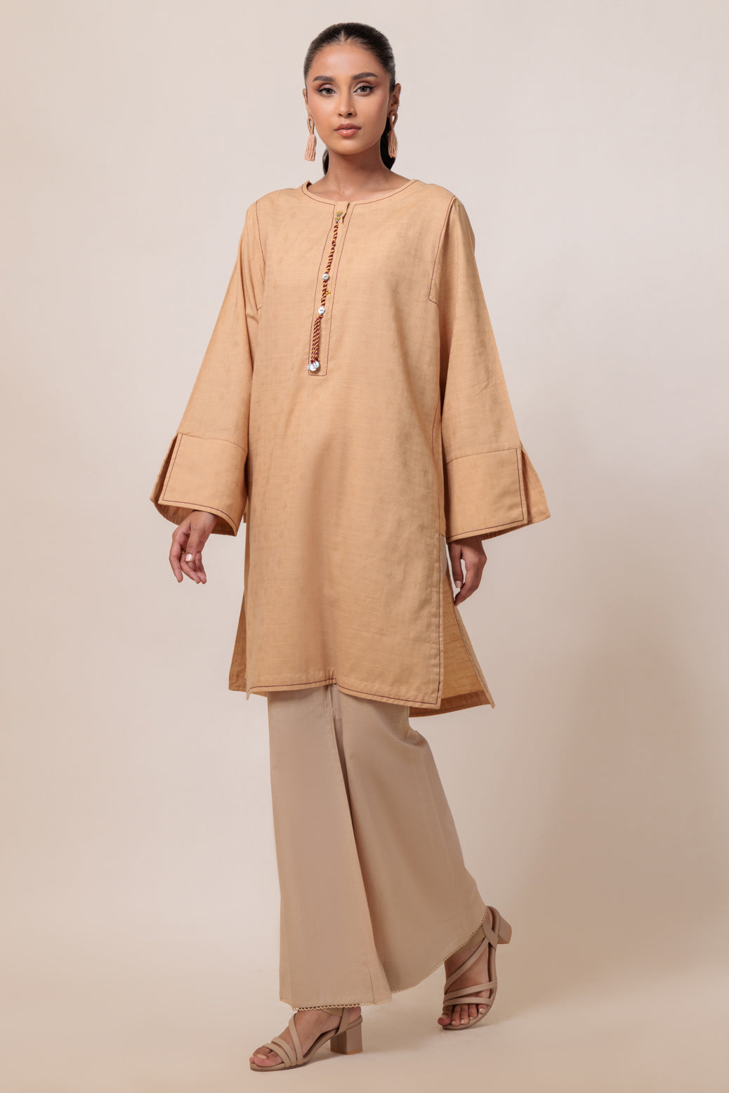 Bonanza Satrangi | Brown Jacquard 1 Piece (PWS6241P10) 8 Brown