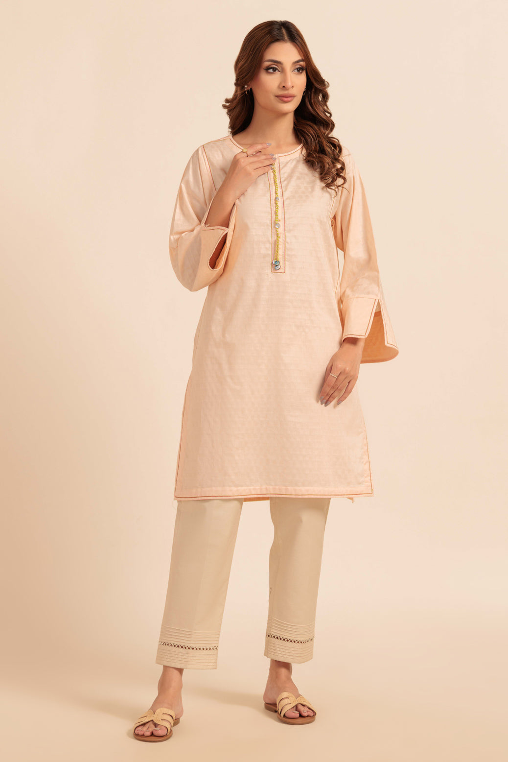 Bonanza Satrangi | Peach Jacquard 1 Piece (PWS6241P12) 8 Peach