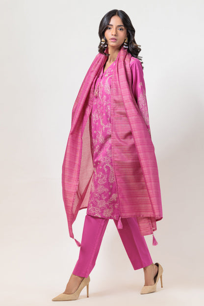 Bonanza Satrangi | D Pink Jacquard 3 Piece (PWS6243P03) 10 Pink