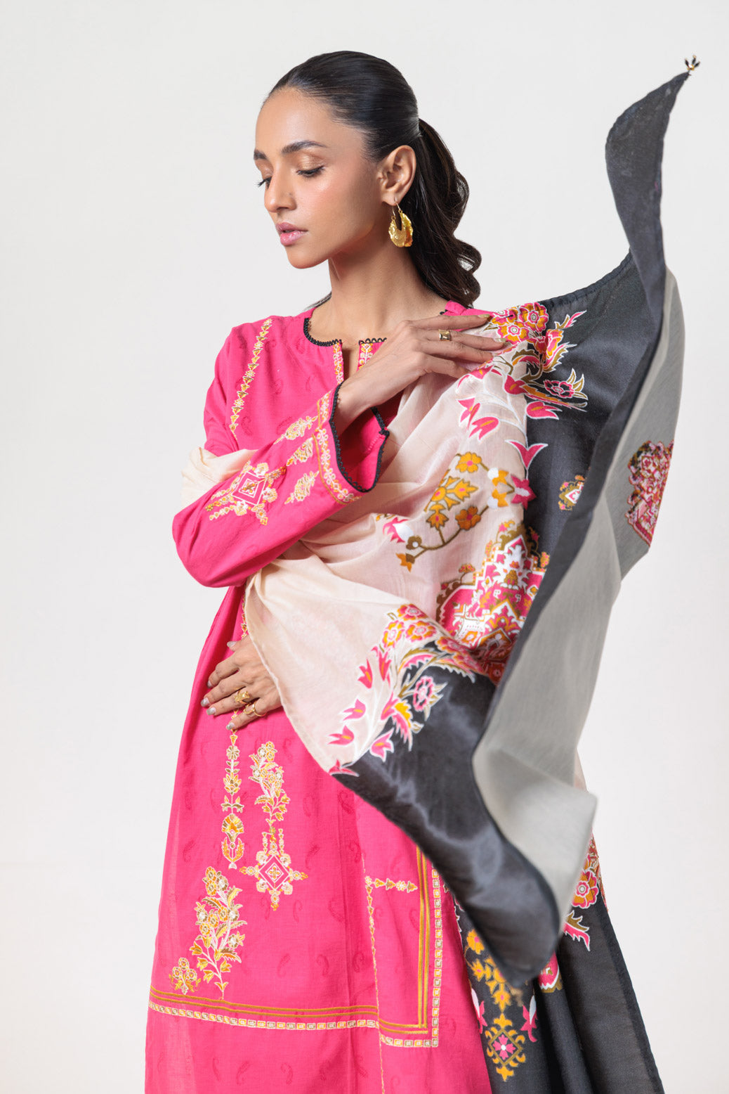 Bonanza Satrangi | Pink Jacquard 3 Piece (PWS6243P04) 14 Pink