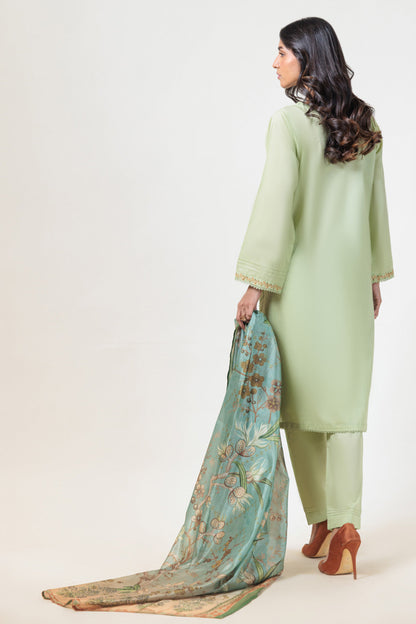 Bonanza Satrangi | Green Dobby 3 Piece (PWS6243P19) 16 Green